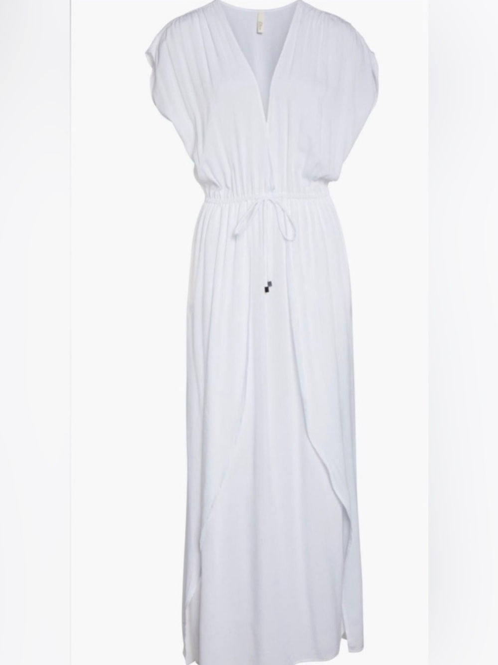 Nordstrom Elan White Swim Maxi Drawstring Dress - Picture 6 of 7